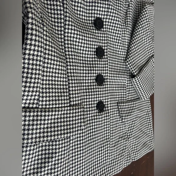 Vintage Houndstooth Blazer – Made in USA, Women’s Medium - Picture 5 of 6